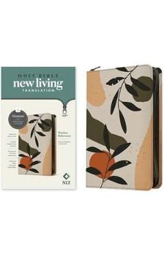 NLT Thinline Reference Zipper Bible, Filament Enabled Edition (Leatherlike, Sunset Branches )