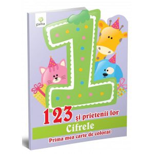 123 şi prietenii lor. Prima mea carte de colorat