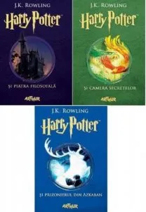 Pachet Harry Potter (volumele 1-3) de J.K. Rowling