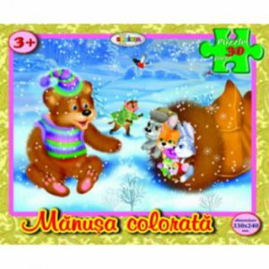 Puzzle - Manusa colorata (30 piese)