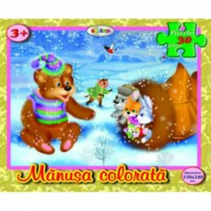 Puzzle - Manusa colorata (30 piese)