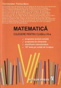 Matematica. Culegere pentru clasa a VII-a de Florica Banu