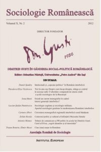Sociologie Romaneasca. Vol. X, Nr. 2