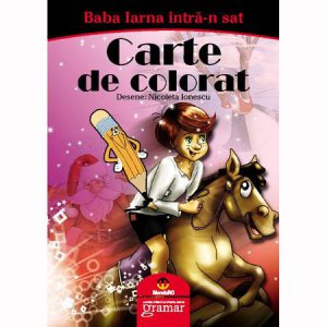 Baba iarna intra-n sat - Carte de colorat