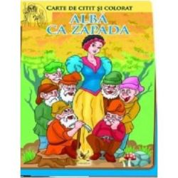 Alba ca Zapada. Carte de colorat si citit