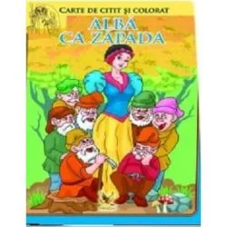 Alba ca Zapada. Carte de colorat si citit