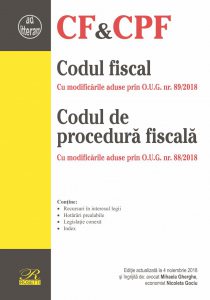 Codul fiscal. Codul de procedura fiscala