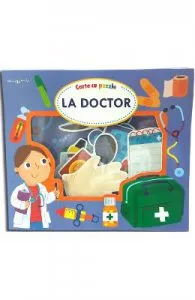Bebe invata. Carte cu puzzle. La doctor