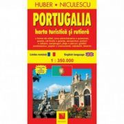 Portugalia. Harta turistica si rutiera
