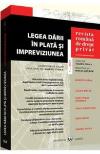 Revista romana de drept privat Nr. 1 din 2017