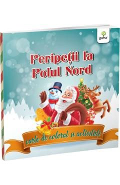 Carte de colorat si activitati. Peripetii la Polul Nord