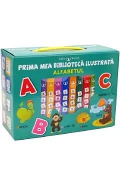 Bebe invata. Prima mea biblioteca ilustrata: Alfaabetul. Cutie 8 carticele de Autor Anonim