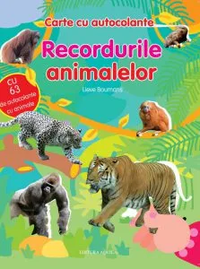 Carte cu autocolante. Recordurile animalelor