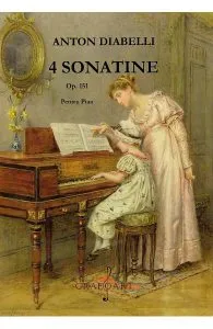 4 sonatine opus 151 pentru pian de Anton Diabelli