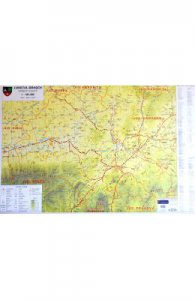 Harta de perete Judetul Brasov
