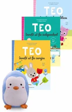 Pachet Invata cu Teo   Plus Pinguin de Emmanuelle Massonaud