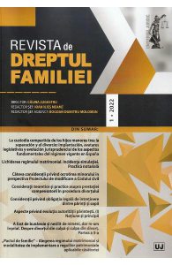 Revista de Dreptul Familiei nr.1/2022