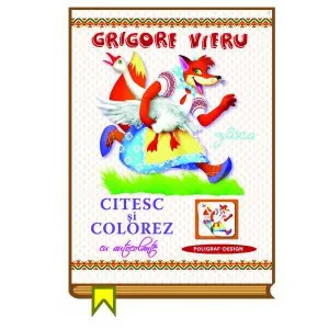 Citesc si colorez cu autocolante - Gasca