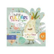 Portia de culoare fructe si legume. Carte de colorat cu rime (3-5 ani)