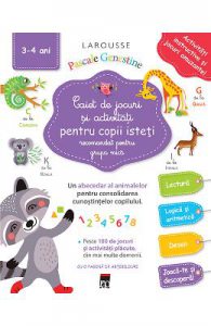 Caiet de jocuri si activitati pentru copii isteti 3-4 ani grupa mica