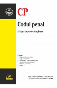 Codul penal si Legea de punere in aplicare. Act. 8 ianuarie 2020