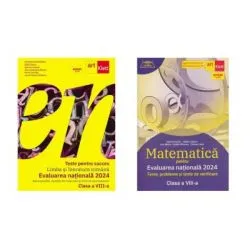 Pachet Evaluarea nationala 2024. Matematica. Clubul matematicienilor si Teste pentru succes. Limba si Literatura Romana de Marius Perianu