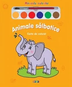 Animale salbatice - Carte de colorat