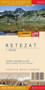 Harta de drumetie- Muntii Retezat