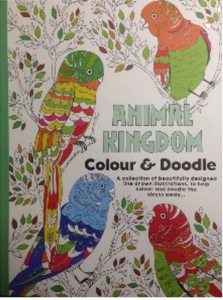 Adult colouring book. Animal Kingdom. Colour & Doodle