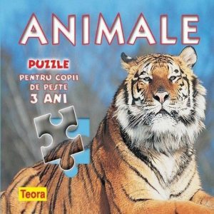 Animale - carte cu puzzle