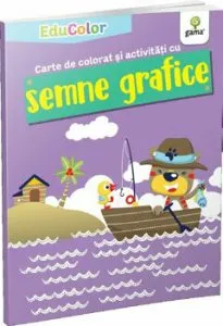 Carte de colorat si activitati cu semne grafice