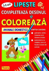Completeaza desenul si coloreaza animale domestice