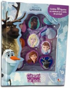 Disney. Regatul de gheata II. Citesti si te joci. Contine 10 figurine cu ventuze