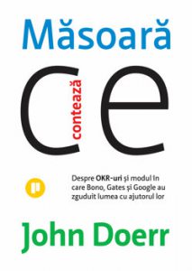 Masoara ce conteaza. Despre OKR-uri si modul in care Bono, Gates si Google au zguduit lumea cu ajutorul lor