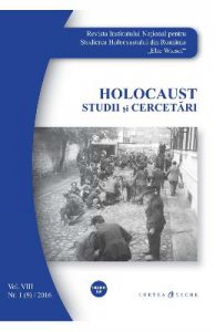 Holocaust Nr.1 2016 Studii si cercetari