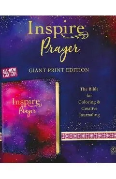 NLT Inspire Prayer Bible Giant Print de Autor Anonim