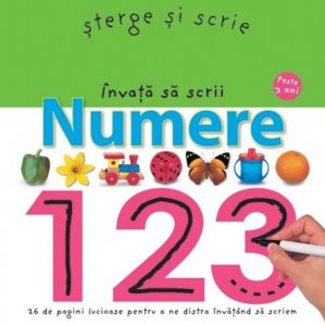 Sterge si scrie. Invata sa scrii - Numere