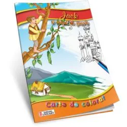 Jack si vrejul de fasole Carte de colorat A5 ilustrata