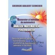 Memorator si indrumar de matematica. Analiza matematica pentru liceu