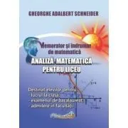 Memorator si indrumar de matematica. Analiza matematica pentru liceu de Gheorghe Adalbert Schneider