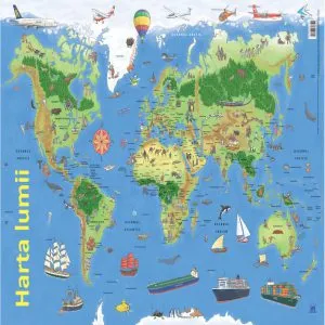 Harta lumii (plansa) de Nelson