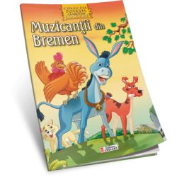 Muzicantii din Bremen. Carte de colorat A4 cu ilustratii