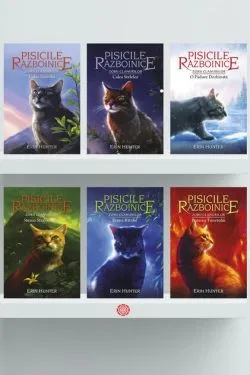 Pachet Seria Pisicile războinice: Zorii clanurilor de Erin Hunter