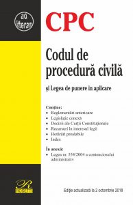 Codul de procedura civila - 2018