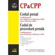 Codul penal. Codul de procedura penala. Editia a 31-a actualizata la 5 septembrie 2023 de Petrut Ciobanu