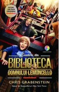 Evadare din biblioteca domnului Lemoncello (coperta film) de Chris Grabenstein