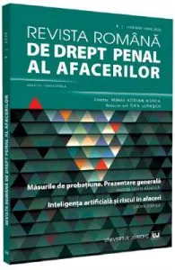 Revista romana de drept penal al afacerilor Nr.1 Ianuarie de Iunie 2020
