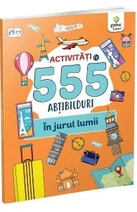 Activitati cu 555 abtibilduri. In jurul lumii