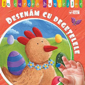 In curtea bunicilor. Desenam cu degetelele