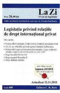 Legislatia privind relatiile de drept international privat act. 12.11.2018